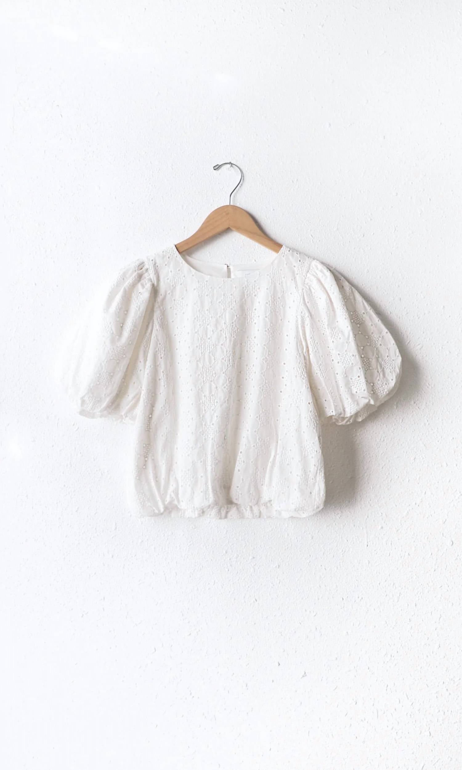 Greylin - Lisette Eyelet Cotton Blouse