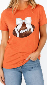 Ali Dee Wholesale - Gameday Bow Football Shirt