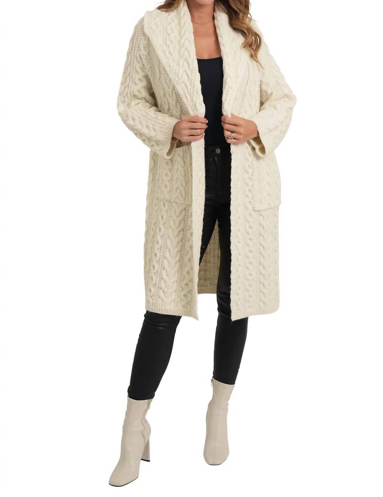 Love Token - Travis Cable Knit Cardigan