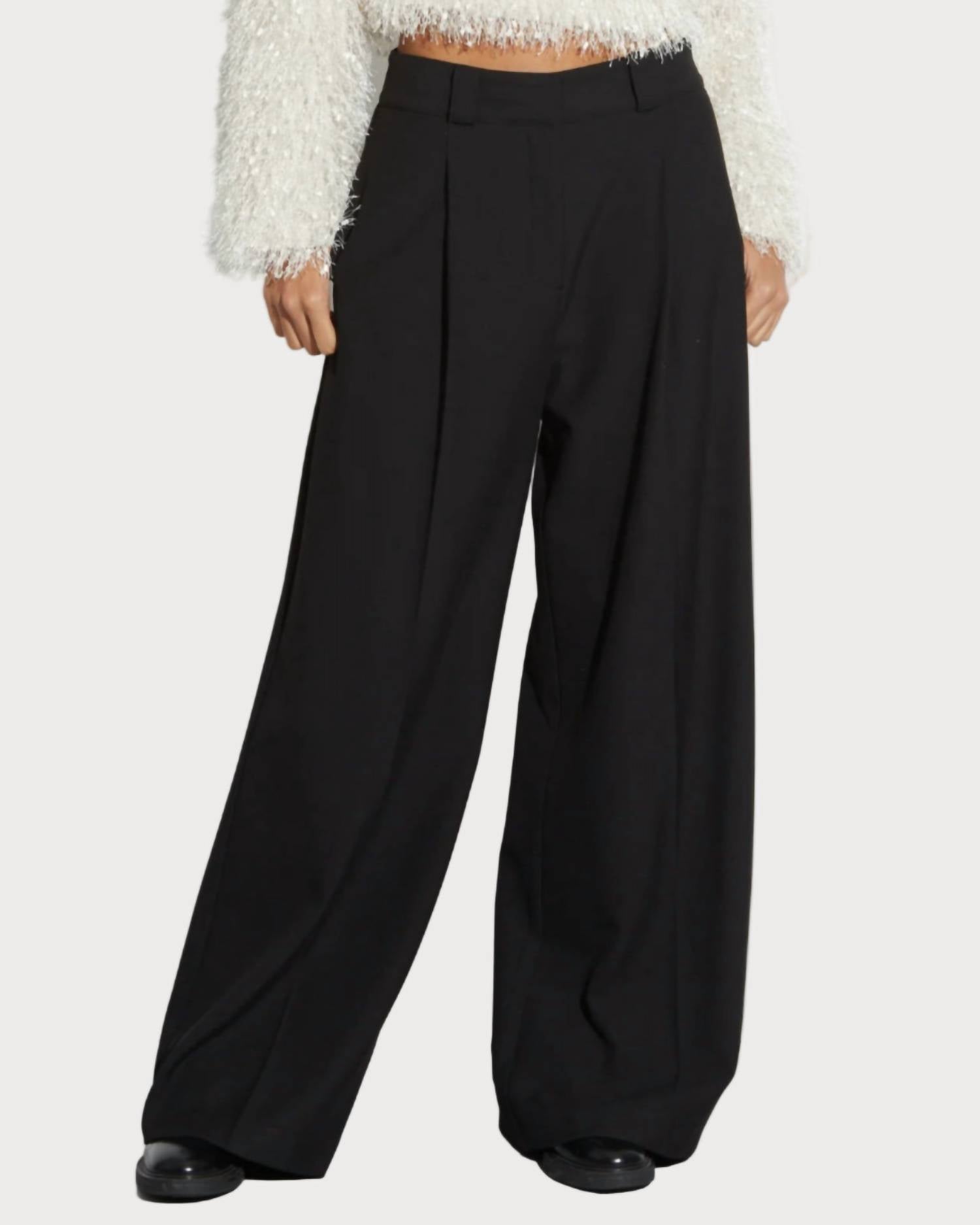 Saint Art Tiffany Wide Leg Pants in black - women's pants