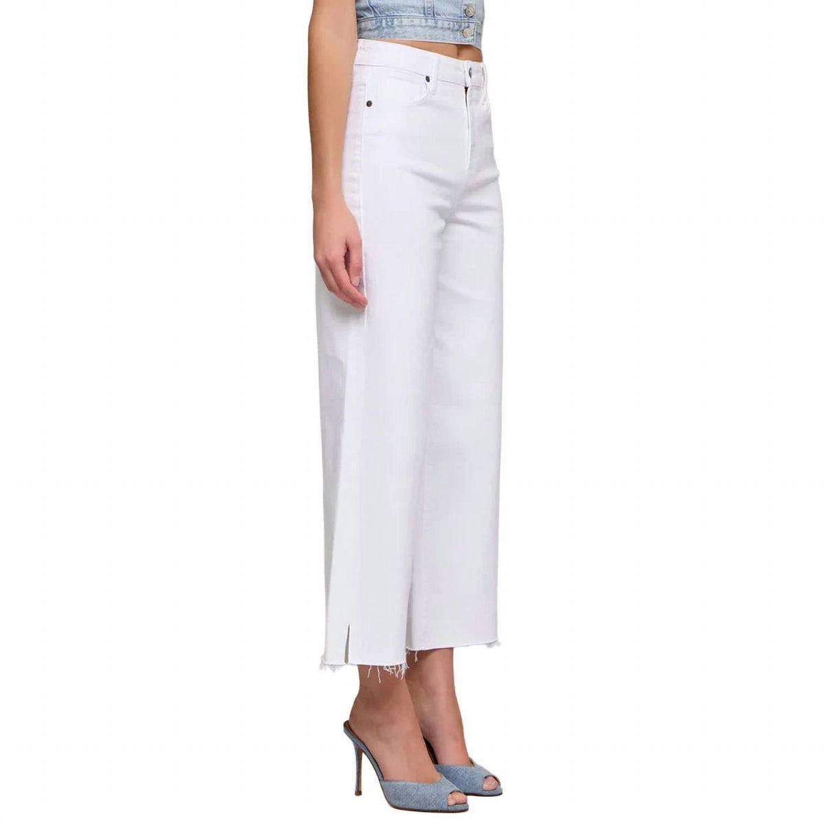 Hidden - Nori High Rise Cropped Wide Leg Jean