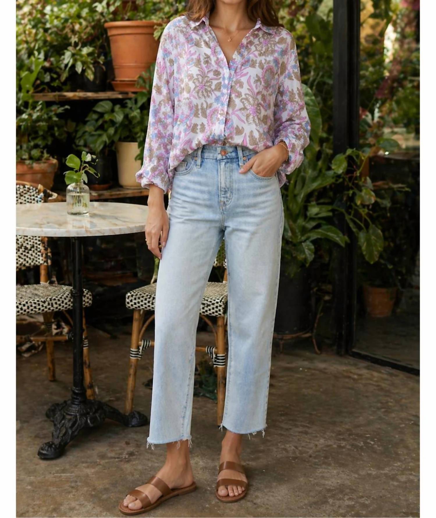 Dylan - Romy Cotton Printed Long Sleeve Shirt