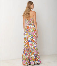 CROSSOVER HALTER MAXI DRESS
