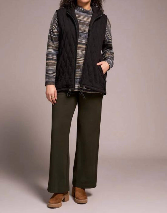 Tribal - Quilted Cotton Long Hooded Vest