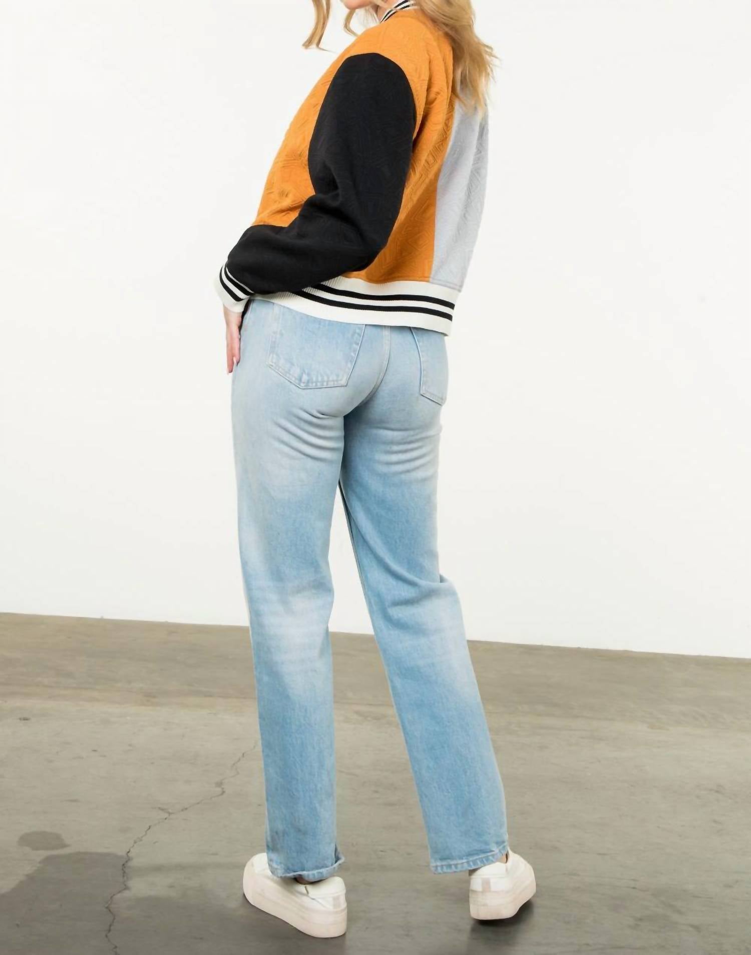 Thml - Colorblock Button Up Jacket