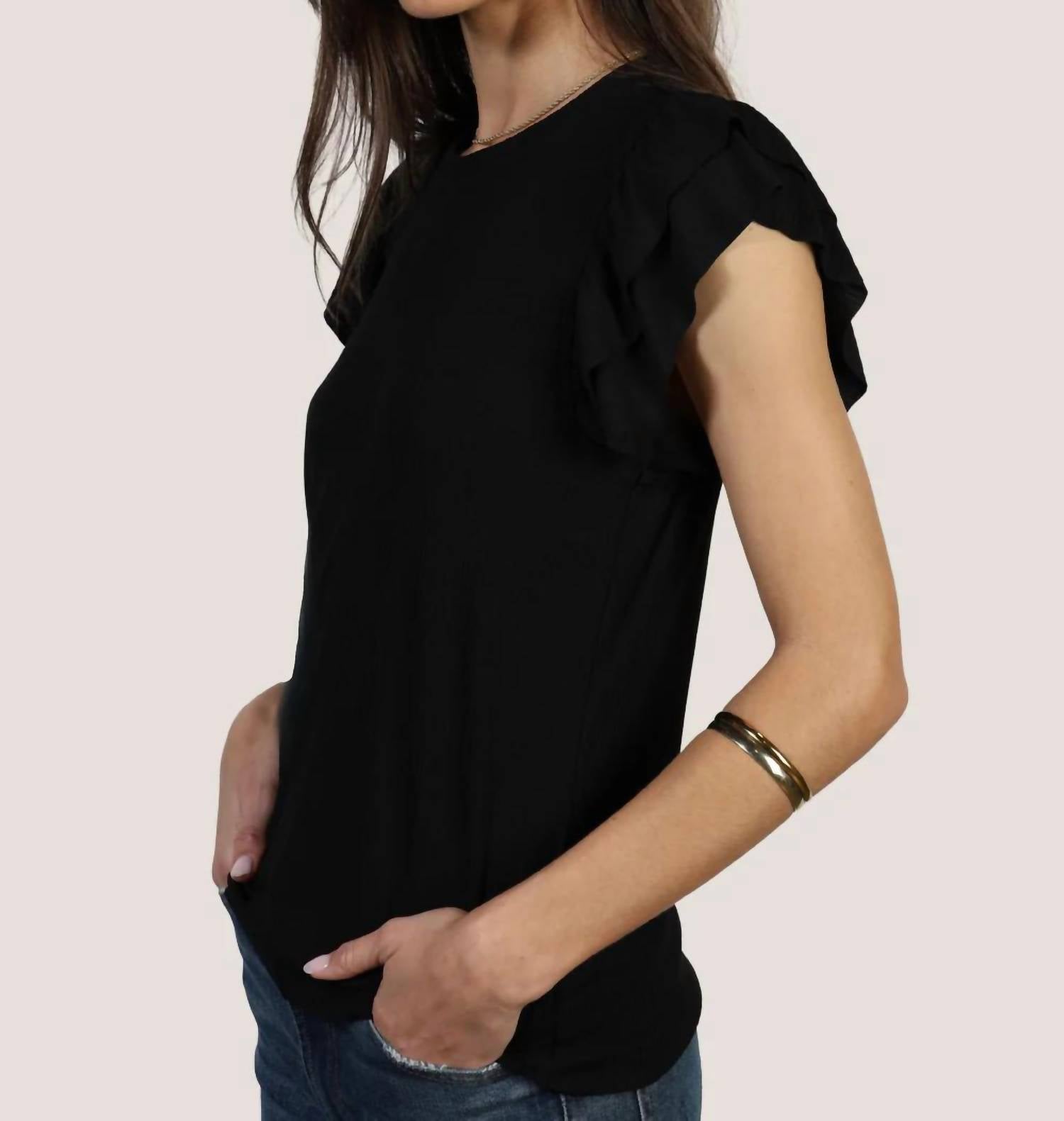 Dylan - Giselle Flutter Sleeves Top