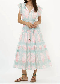 Oliphant - Cinched Flirty Midi Dress