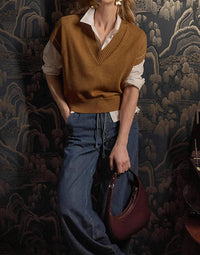 Lilla P - V-neck Wedge Sweater