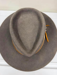 Jw Bennett - Unisex Western 50x Teardrop Flat Brim Hat