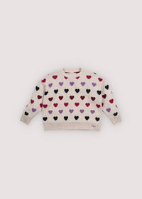 The New Society - Girls' Cora Hearts Jumper