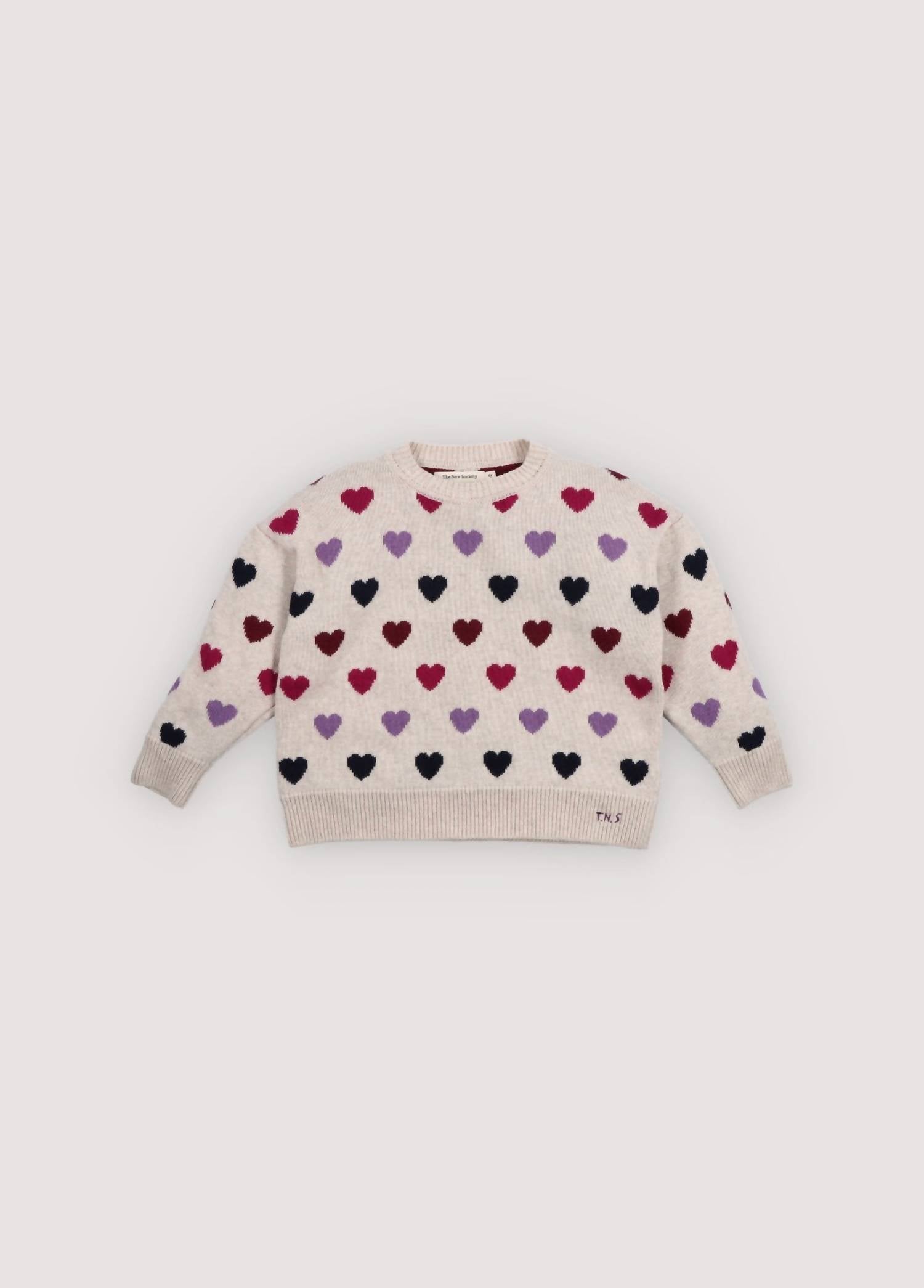 The New Society - Girls' Cora Hearts Jumper