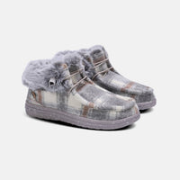 Lamo Women's Cassidy Winter Shoe in grey plaid - women's shoe - view 8