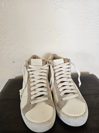 P448 Women's Skate High-top Sneaker in dune - women's sneaker - detail view
