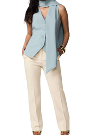 Theo The Label - Daphine High Waist Side Slit Pants