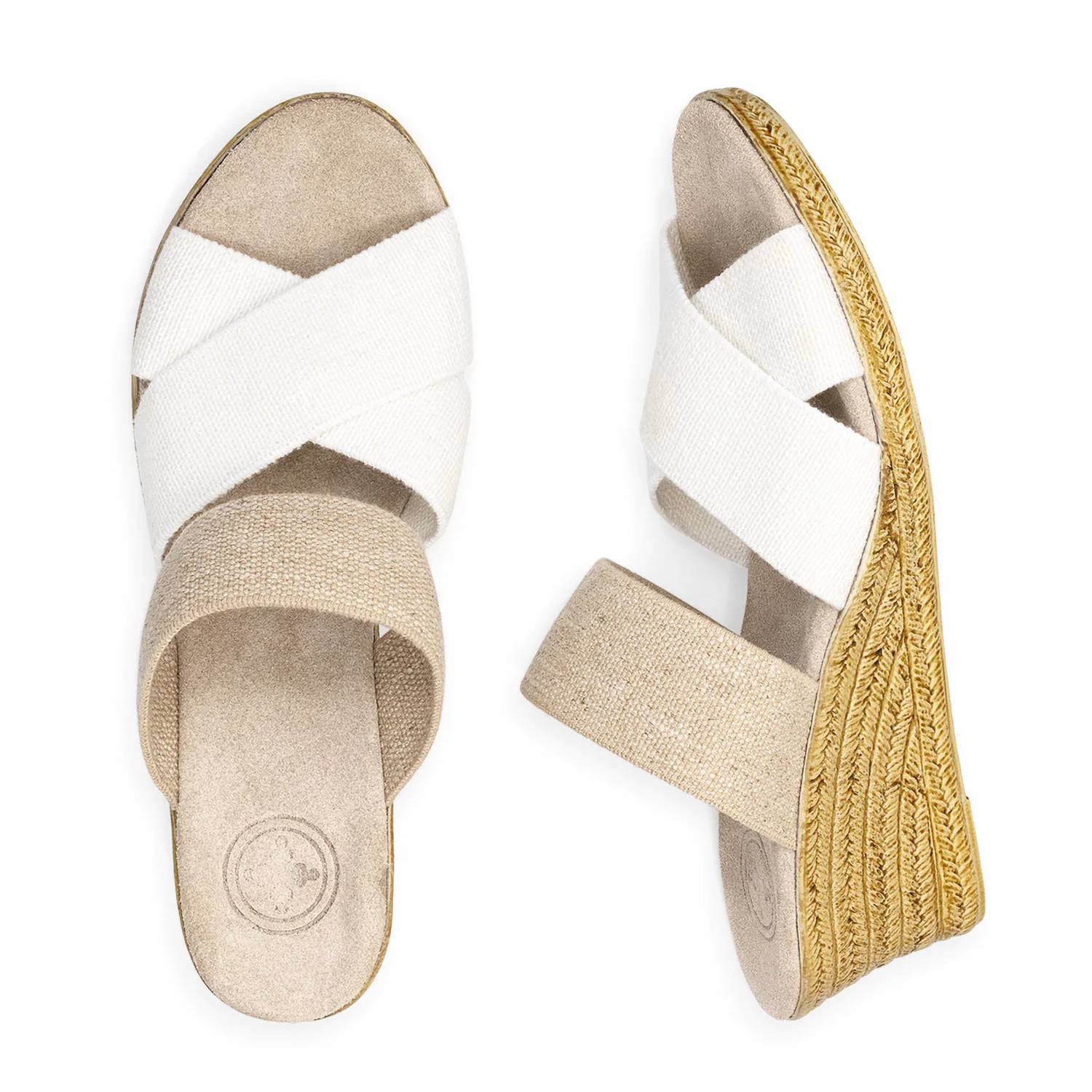 Charleston Shoe Co. - Women's Rita Wedge Linen Sandal
