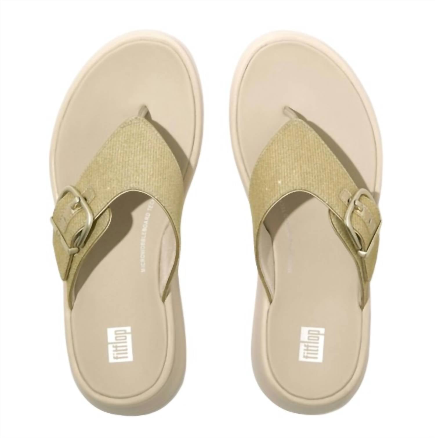 Fitflop - Women's F-mode Buckle Flatform Toe-post Sandals
