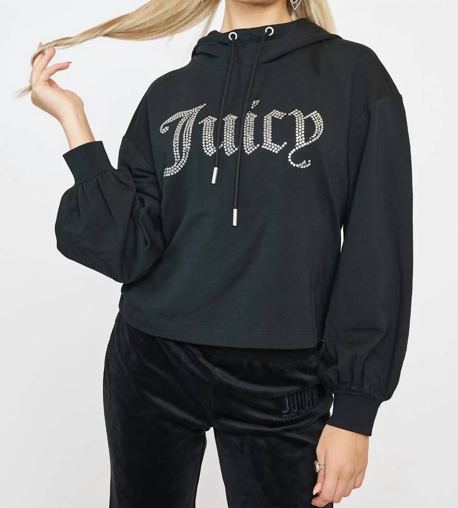 Juicy Couture - Big Bling Balloon Sleeve Hoodie
