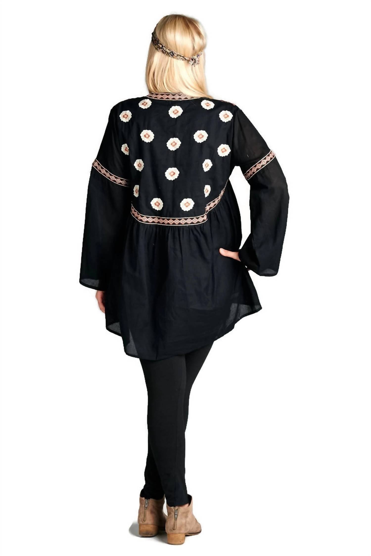 Velzera - Button Down Embroidered Shirt