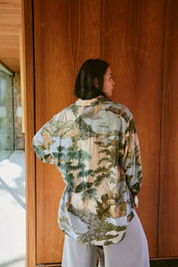 One Hundred Stars - Natural Oversized Shirt