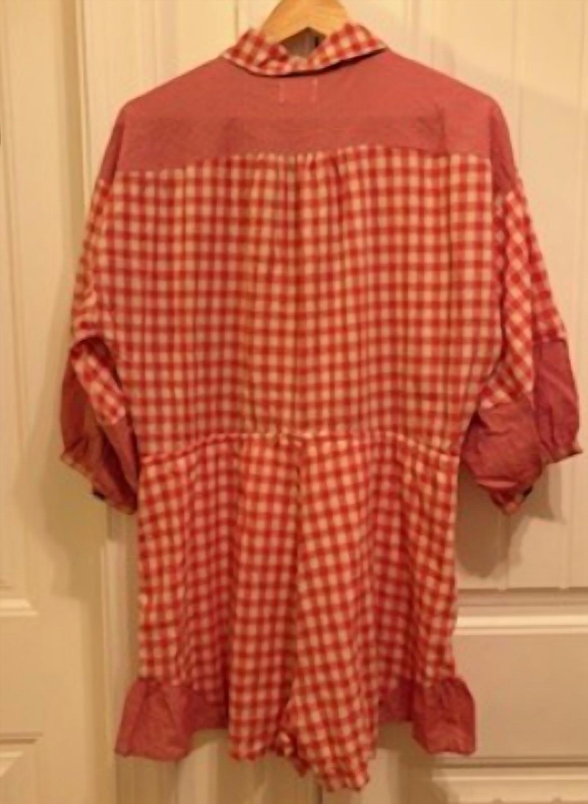 Peach Love - Gingham Short Romper