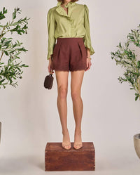 English Factory - Long Sleeve Ruffle Blouse