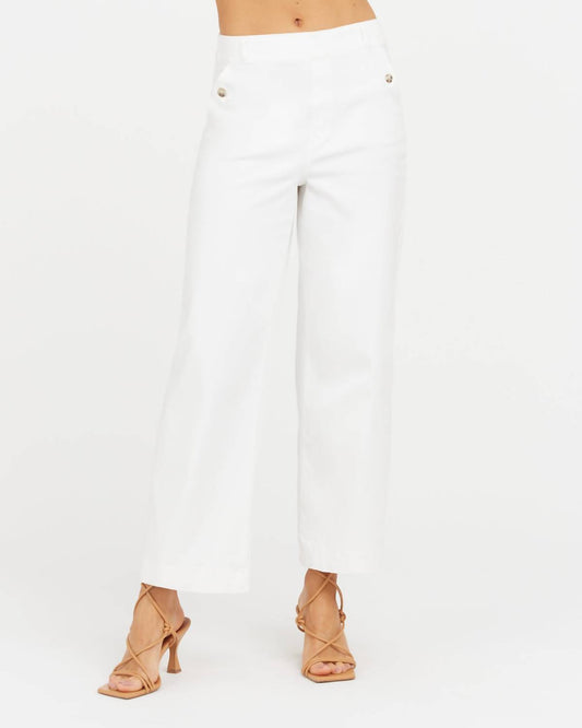 Spanx - STRETCH TWILL CROPPED WIDE LEG PANT