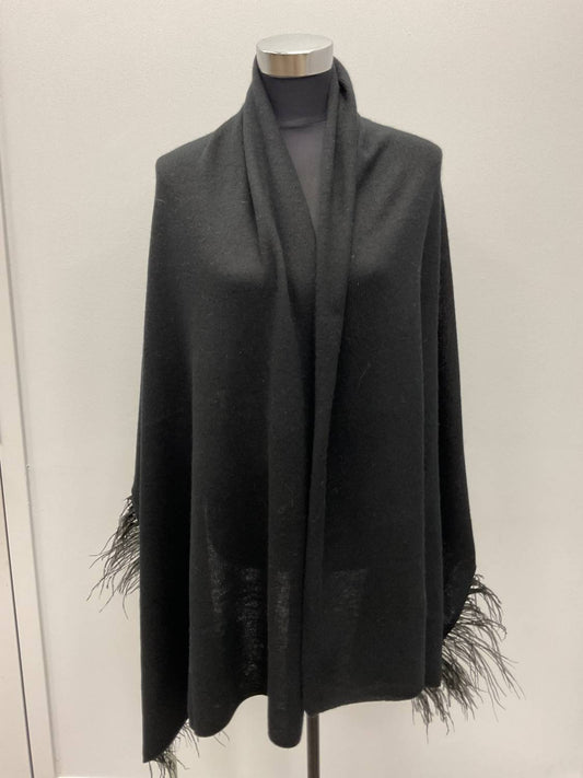 Incashmere - OSTRICH FEATHER WOOL SHAWL