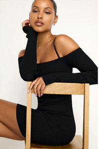Good American - Off Shoulder Mini Dress