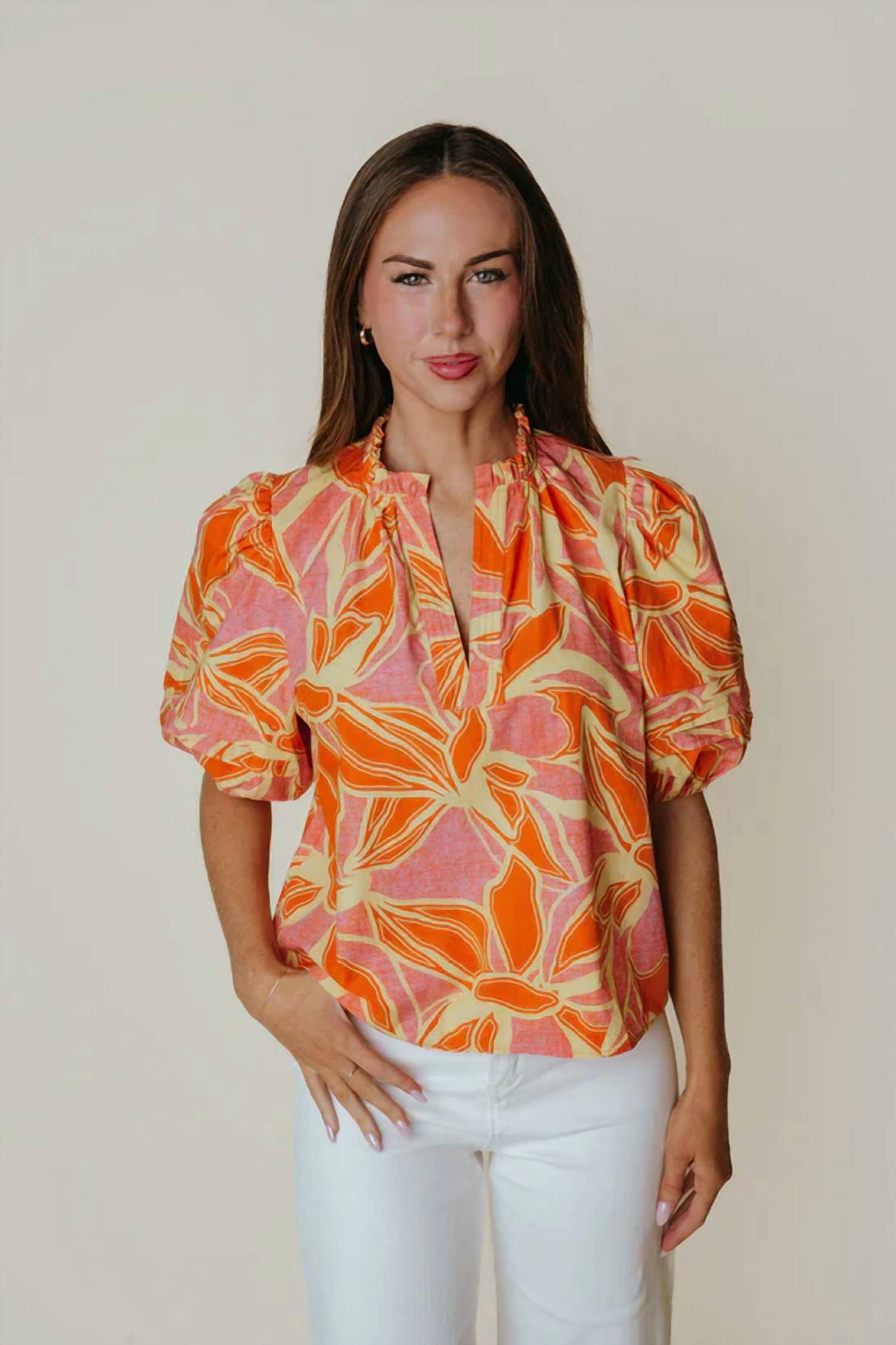 Laroque - Alix Ruffled Neckline Blouse