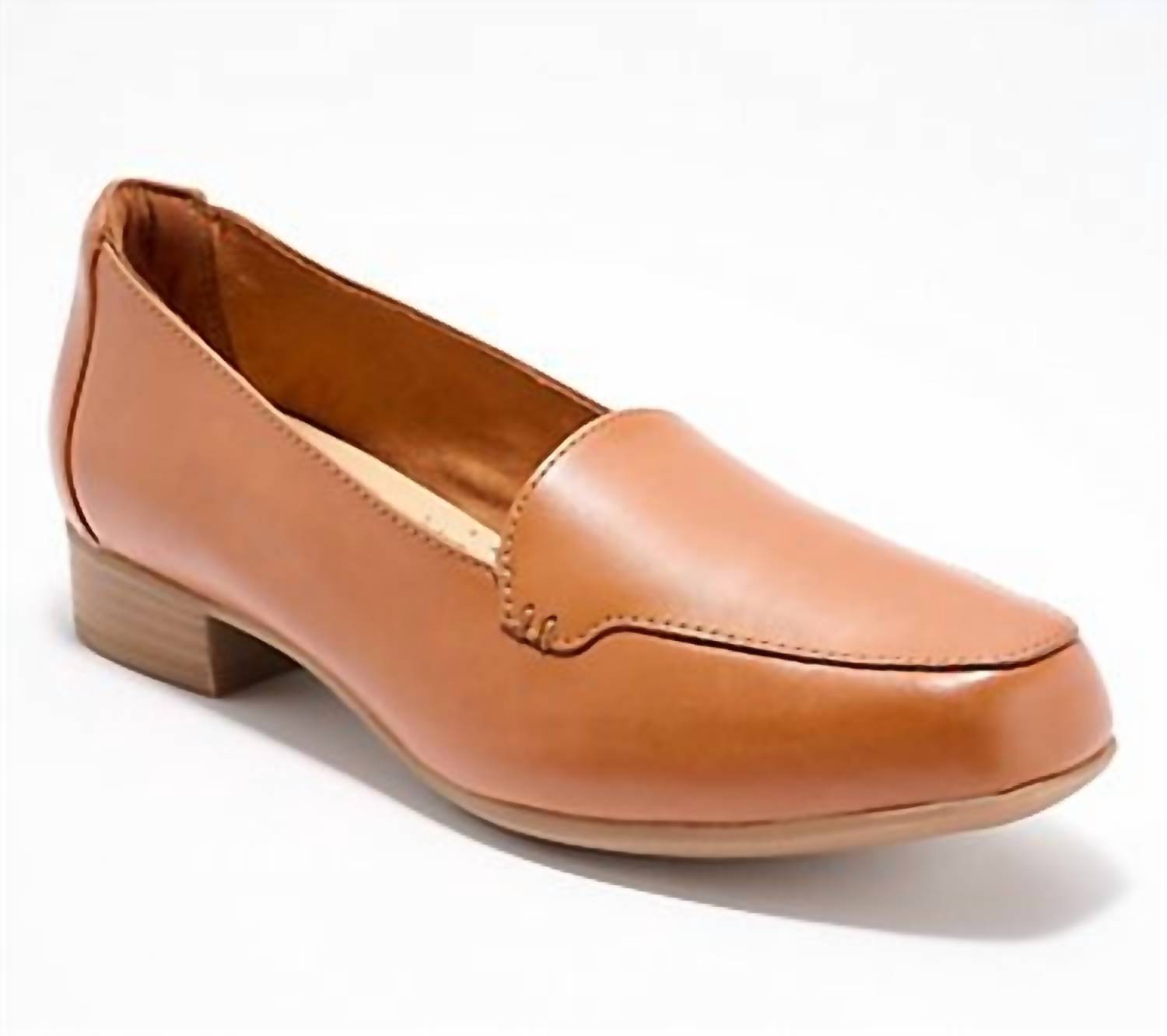 Clarks Women's Krystine Lily Loafer in tan leather - women's flats - alternate view