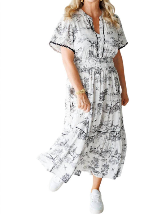 Umgee - Toile Tiered Maxi Dress