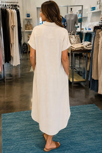 Thrive Societe - button-up shirt dress