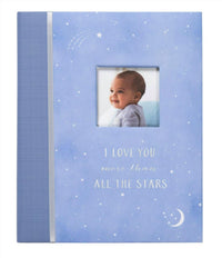 CR Gibson Wish Upon A Star Baby Book in blue - item