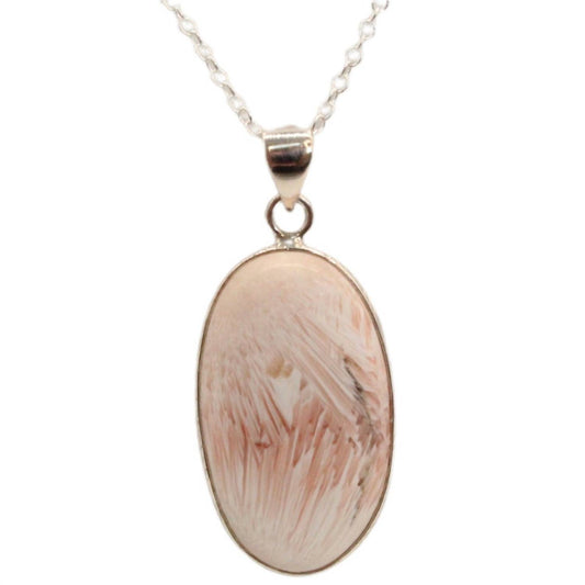 Desiregem - Women's Scolecite Pendant and Necklace