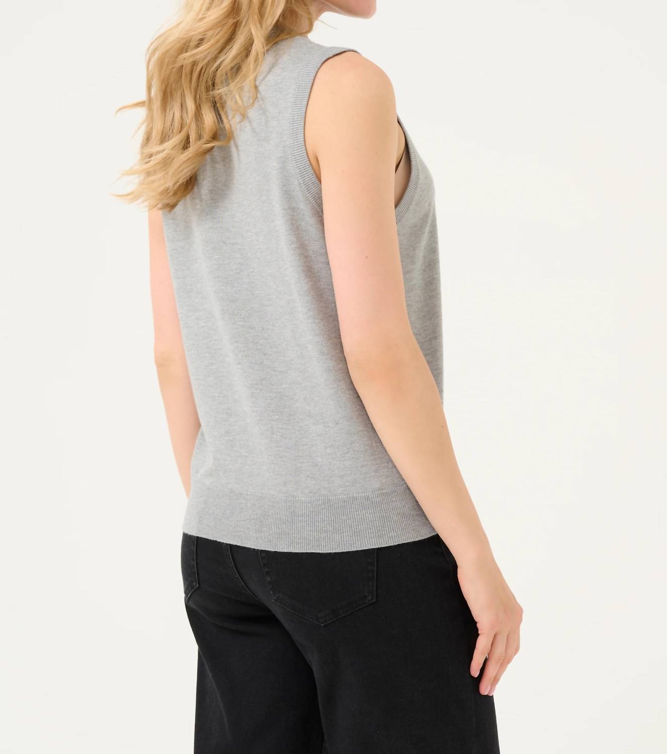 Kaffe - Kalizza Round Neck Sleeveless Pullover