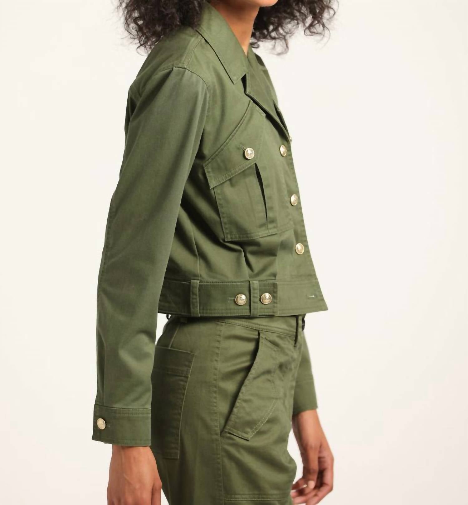 Derek Lam 10 Crosby - Celinora Cotton Drill Cropped Jacket