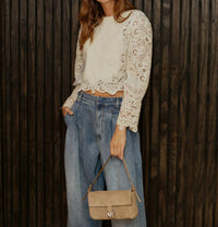 Sea - Vania Lace Combo Sleeve Sweater