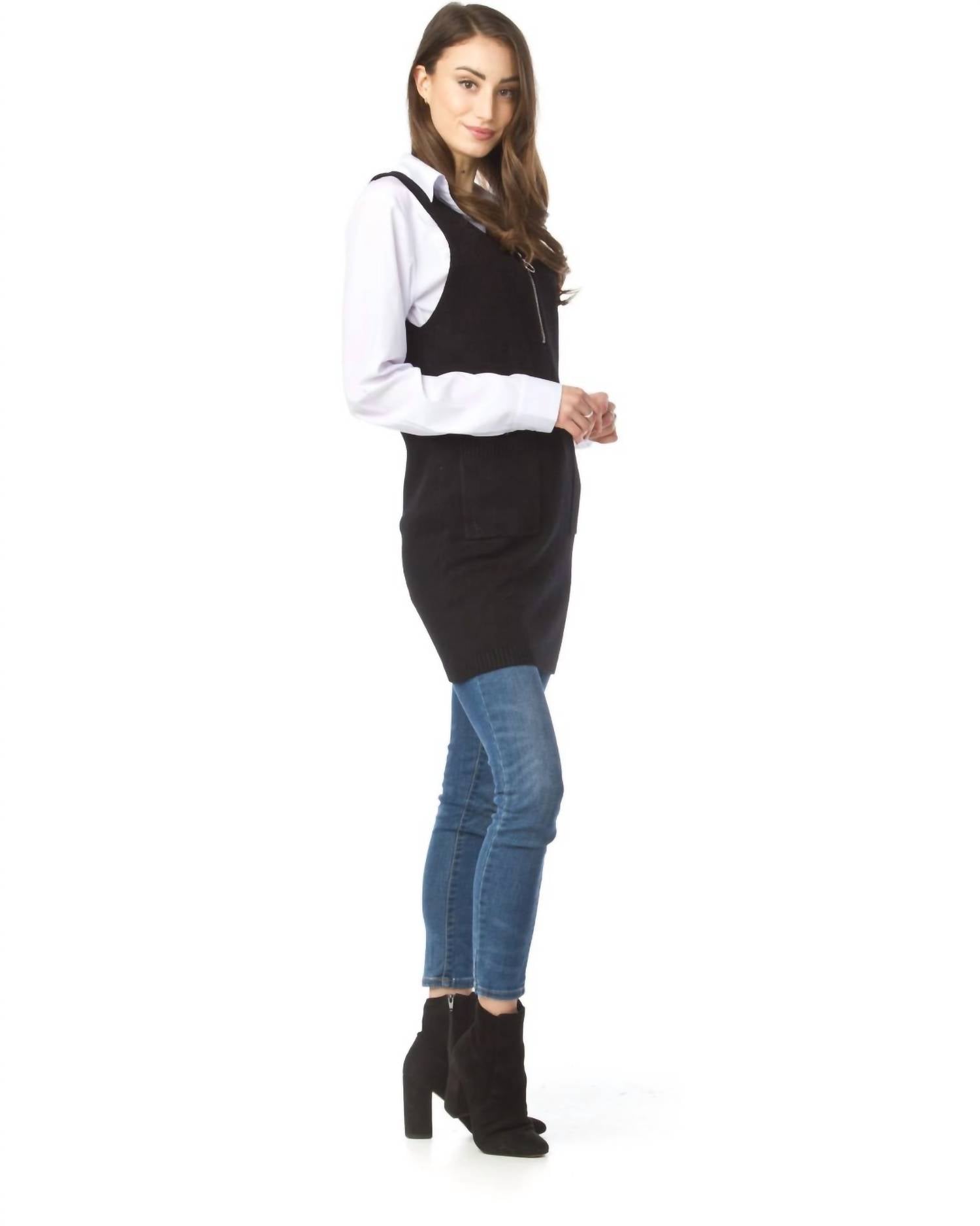 Papillon - Knit Pullover Vest With Pockets