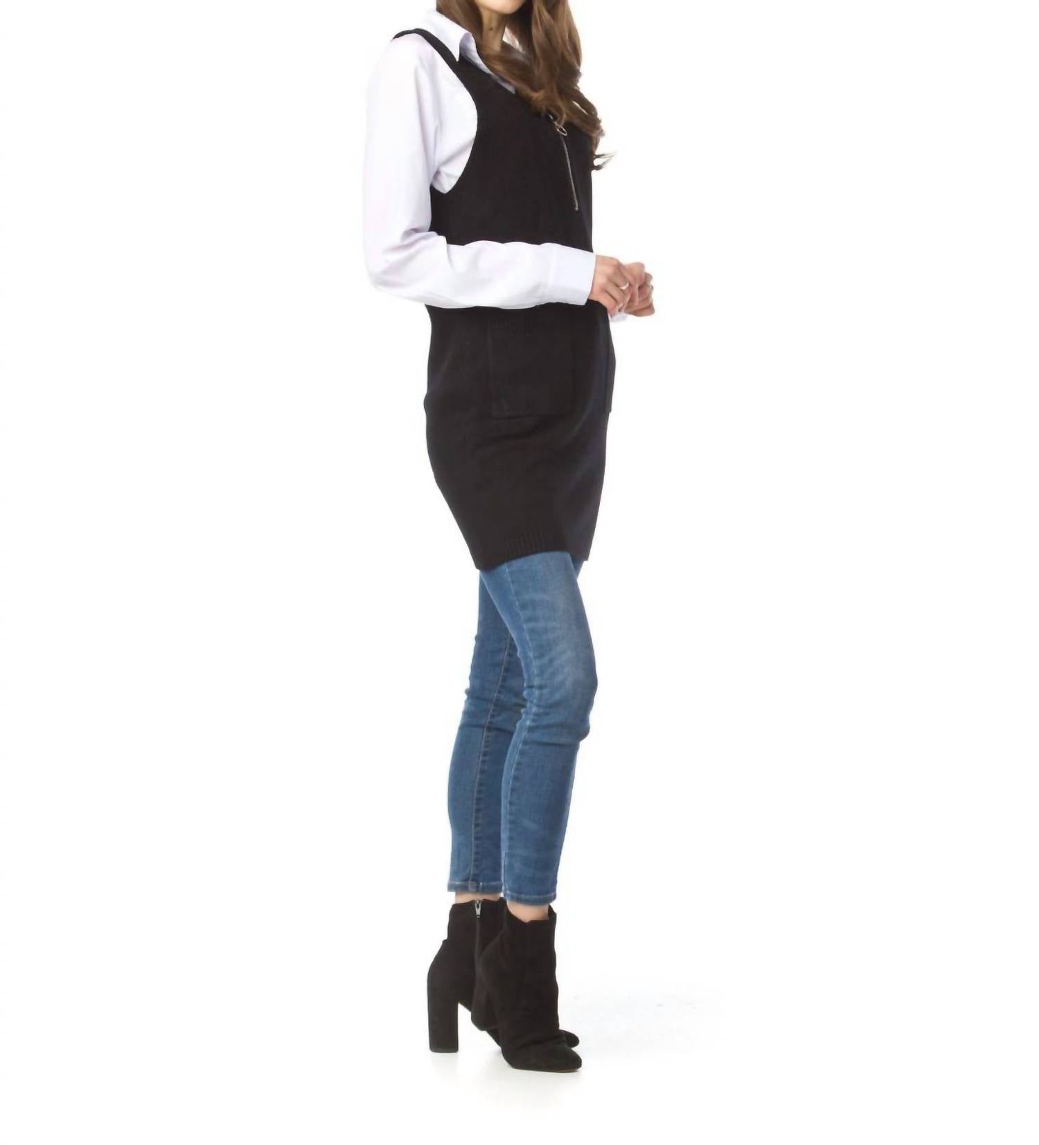Papillon - Knit Pullover Vest With Pockets