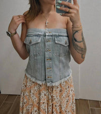 Marigold - Women's Rustic Rebel Crop Top