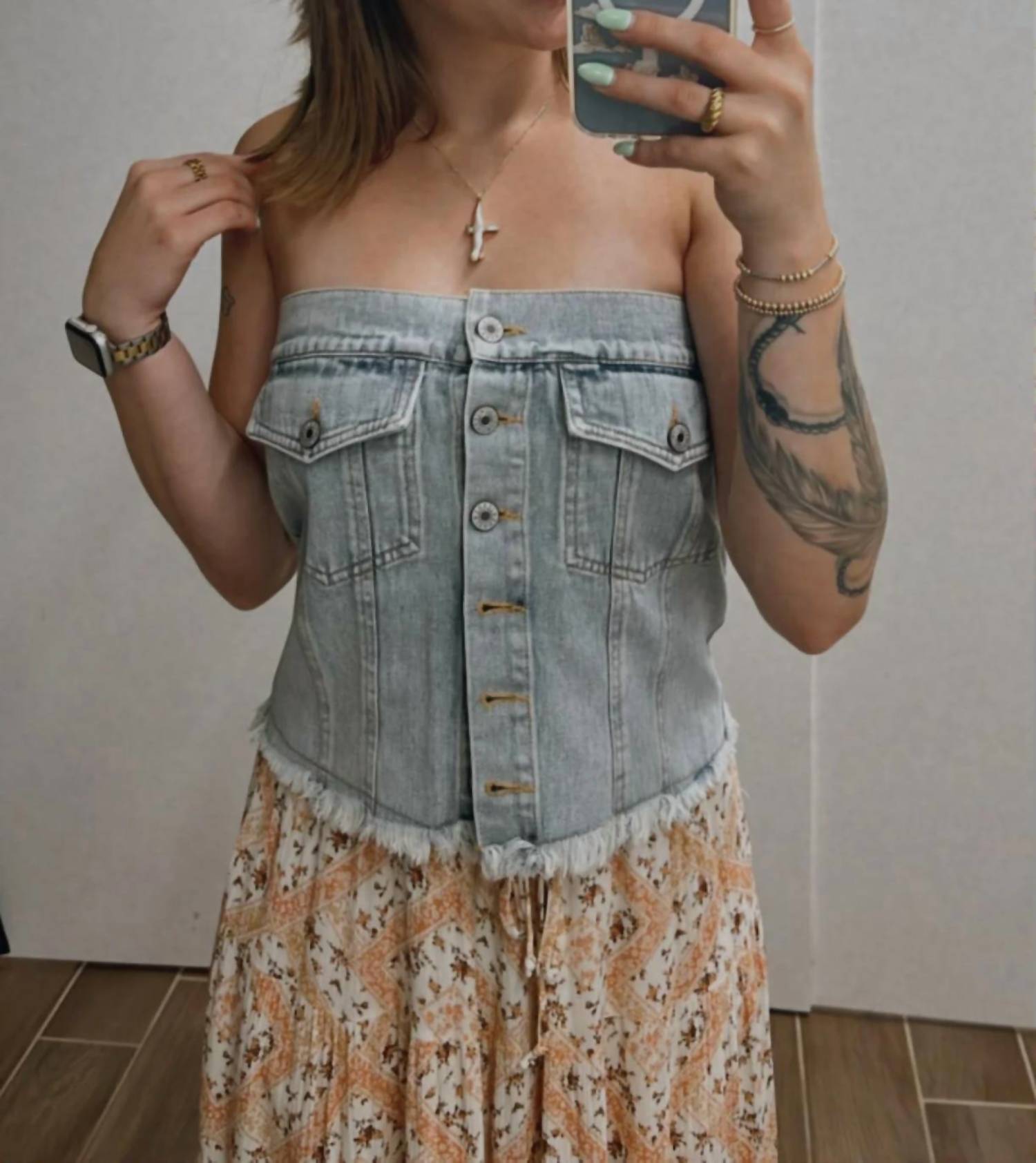 Marigold - Women's Rustic Rebel Crop Top