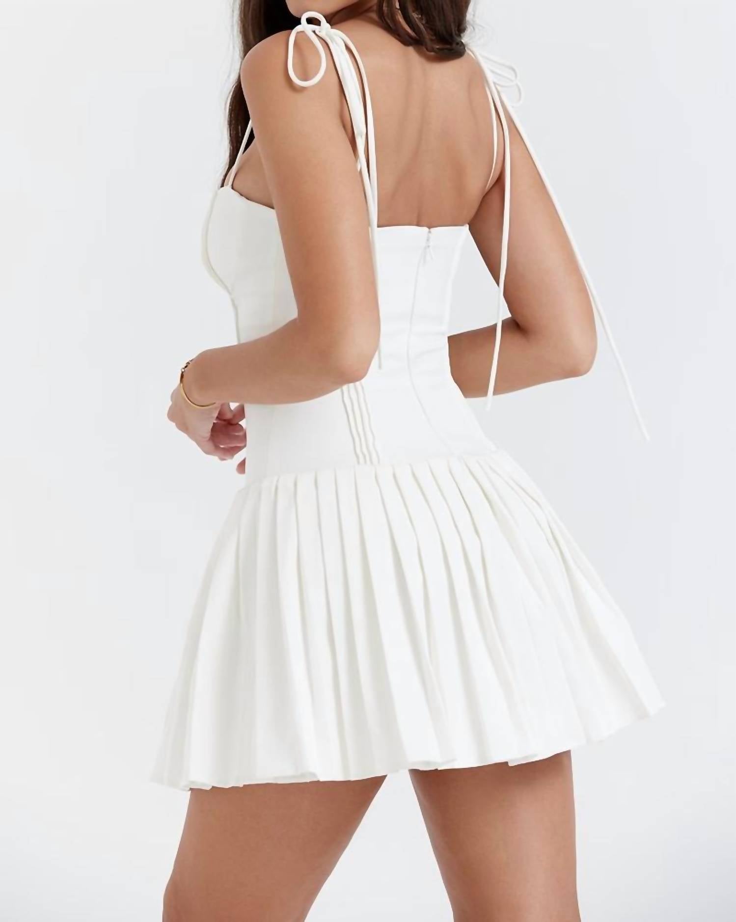 The Vintage Shop - Marcy Mini Pleated Dress