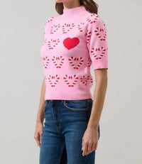 Sugarlips - Candy Cane Short Sleeve Sweater