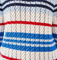 Tribal - Crew Neck Sweater With Cable Detail