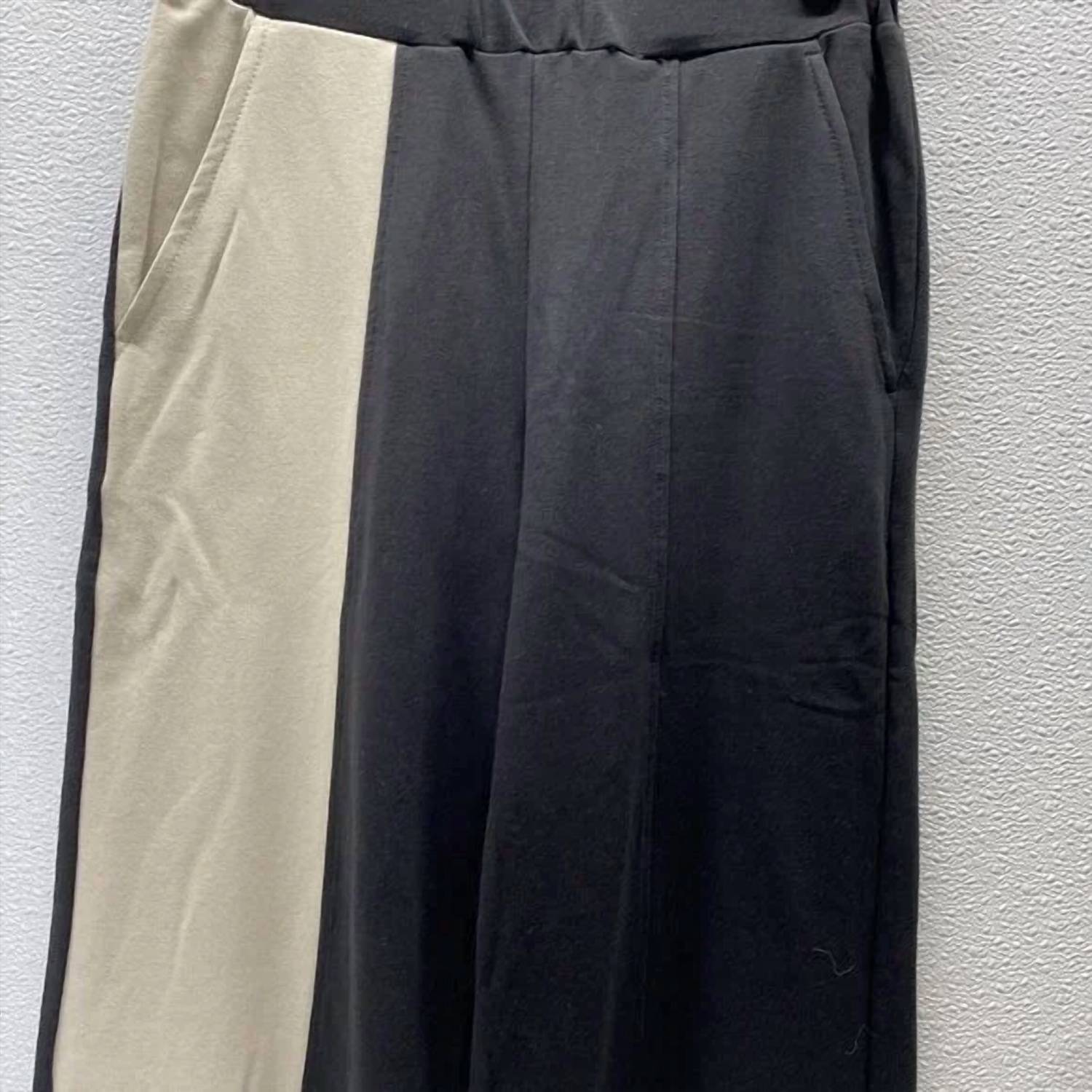 ALEMBIKA Women’s Slinky Flow Colorblock Pants in black ivory - women's pants - view 8