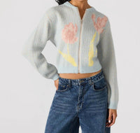 STEVE MADDEN JENA SWEATER JACKET in multi - women's cardigan