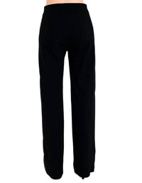 Elaine Kim - Clovis Tech Stretch Slouchy Pants With Vegan Leather Stripe