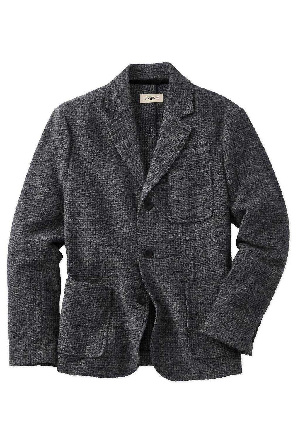 Borgo28 - Men's Soft Knit Wool-blend Blazer