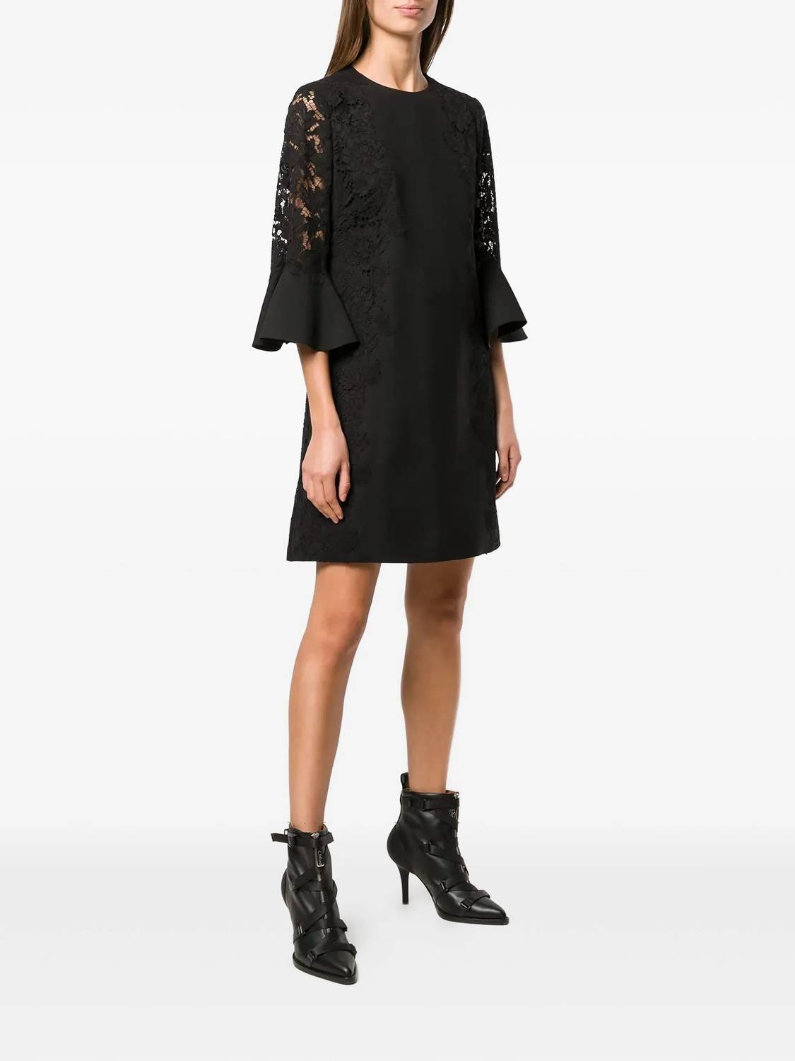 Valentino - Lace Round Neck Dress