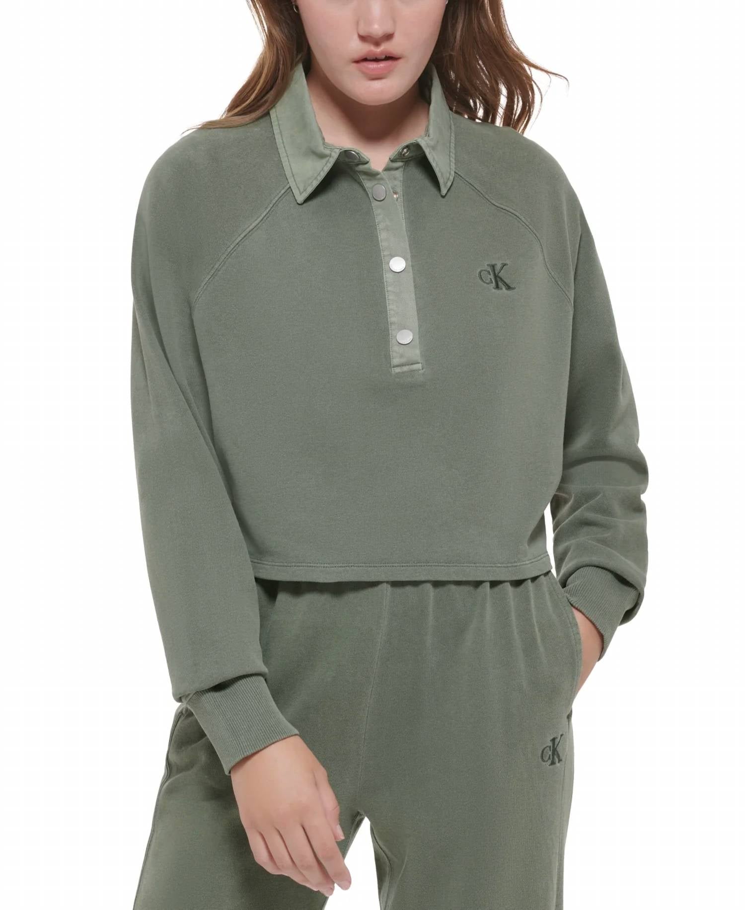 Calvin Klein - Cotton Polo Sweatshirt